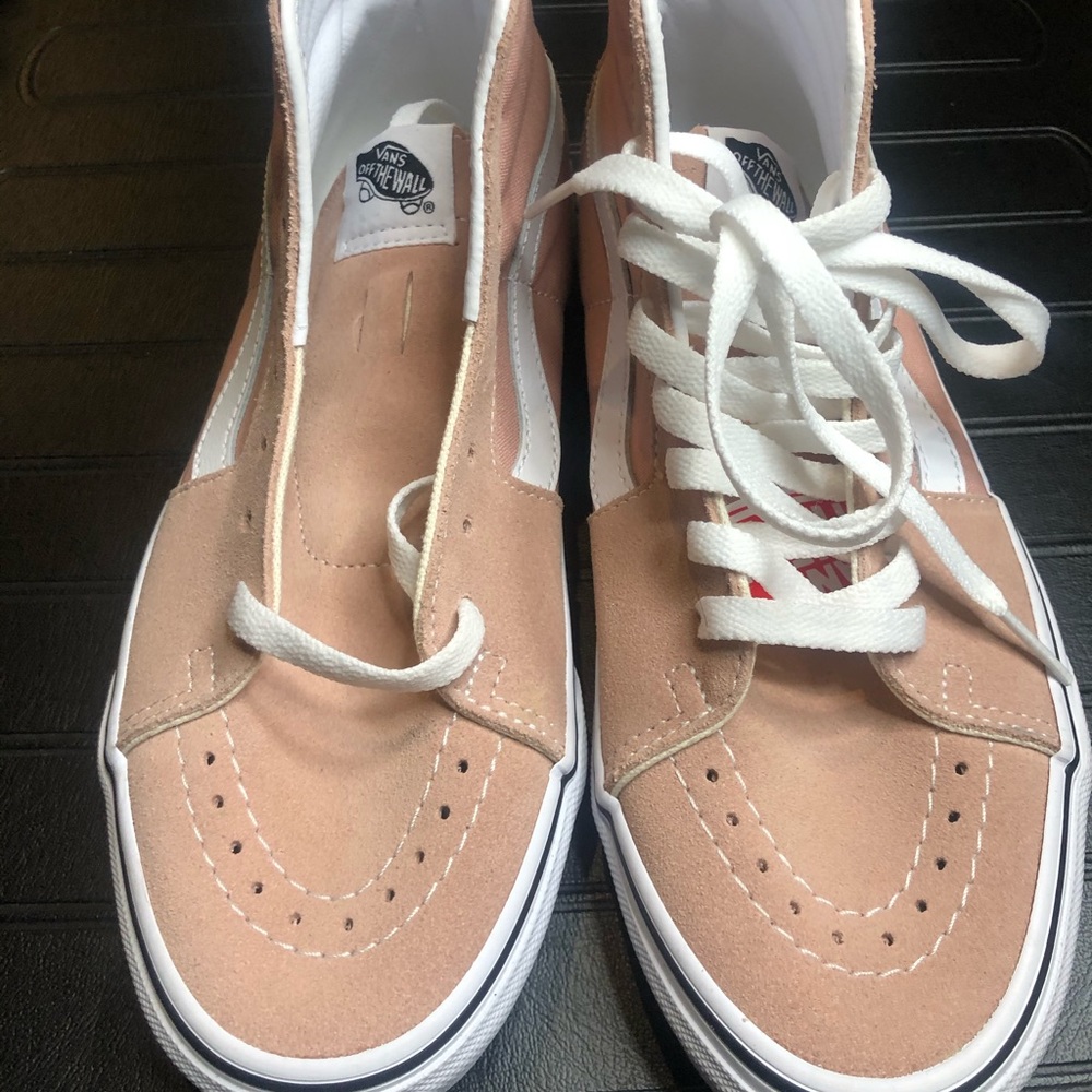 Vans High Top Pink Suede